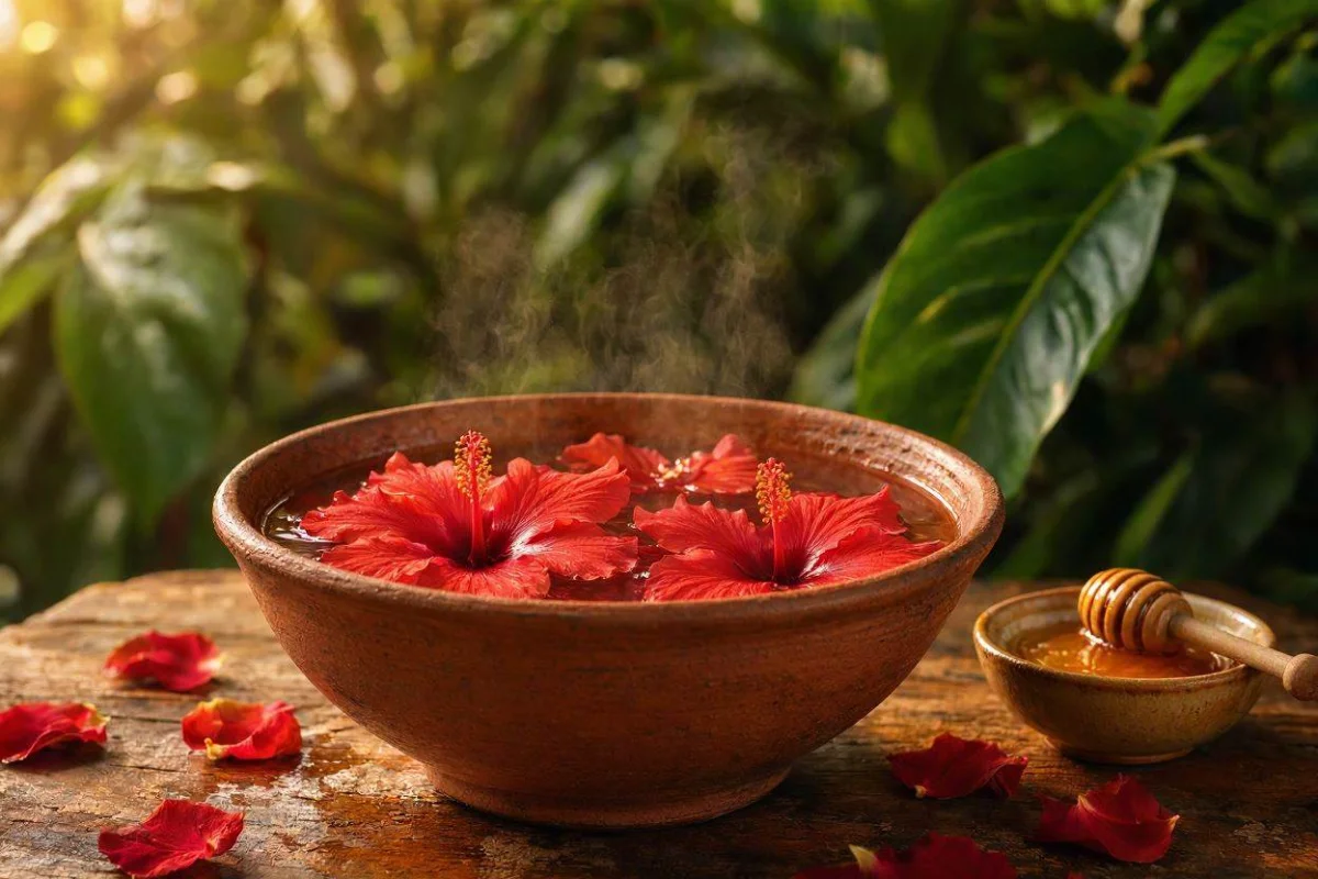 Banho: Banho de Hibisco