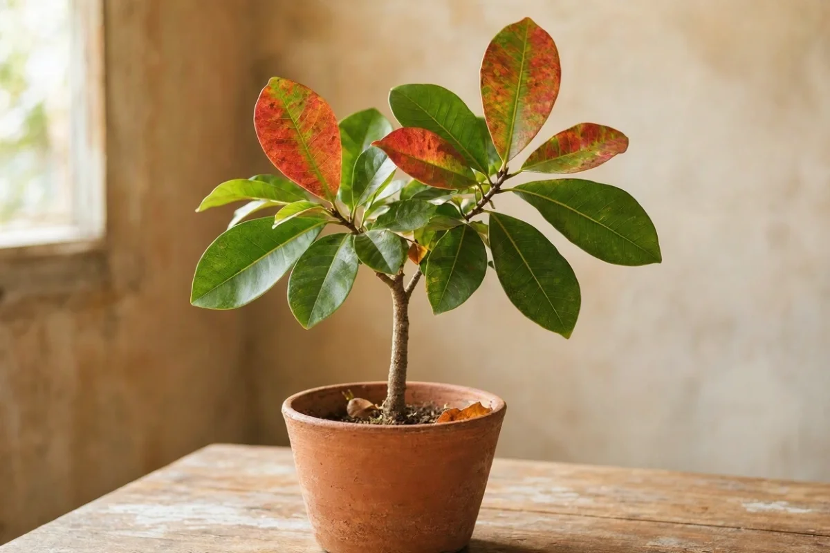 Foto da erva Amendoeira (Terminalia catappa)