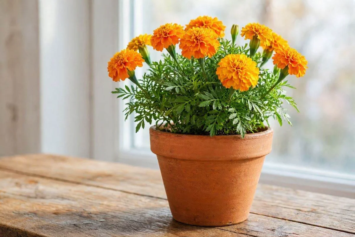 Foto da erva Cravo-de-Defunto (Tagetes erecta)