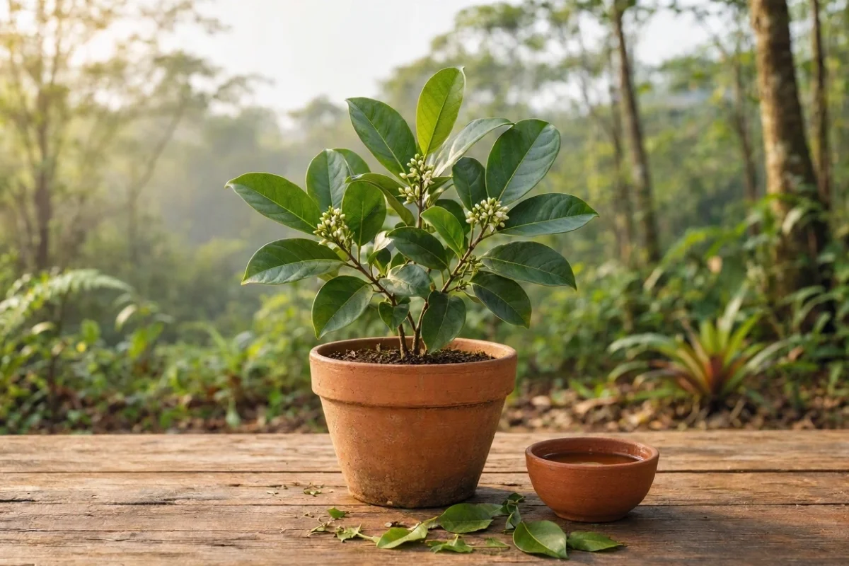 Foto da erva São Gonçalinho (Casearia sylvestris)