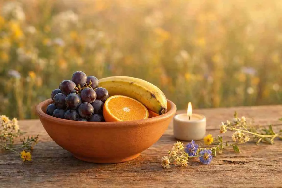 Oferenda: Oferenda de Frutas para os Orixás