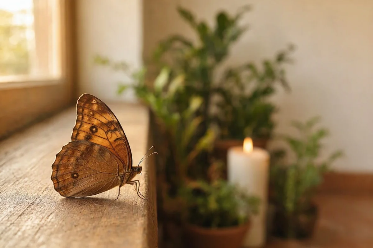 Borboleta marrom