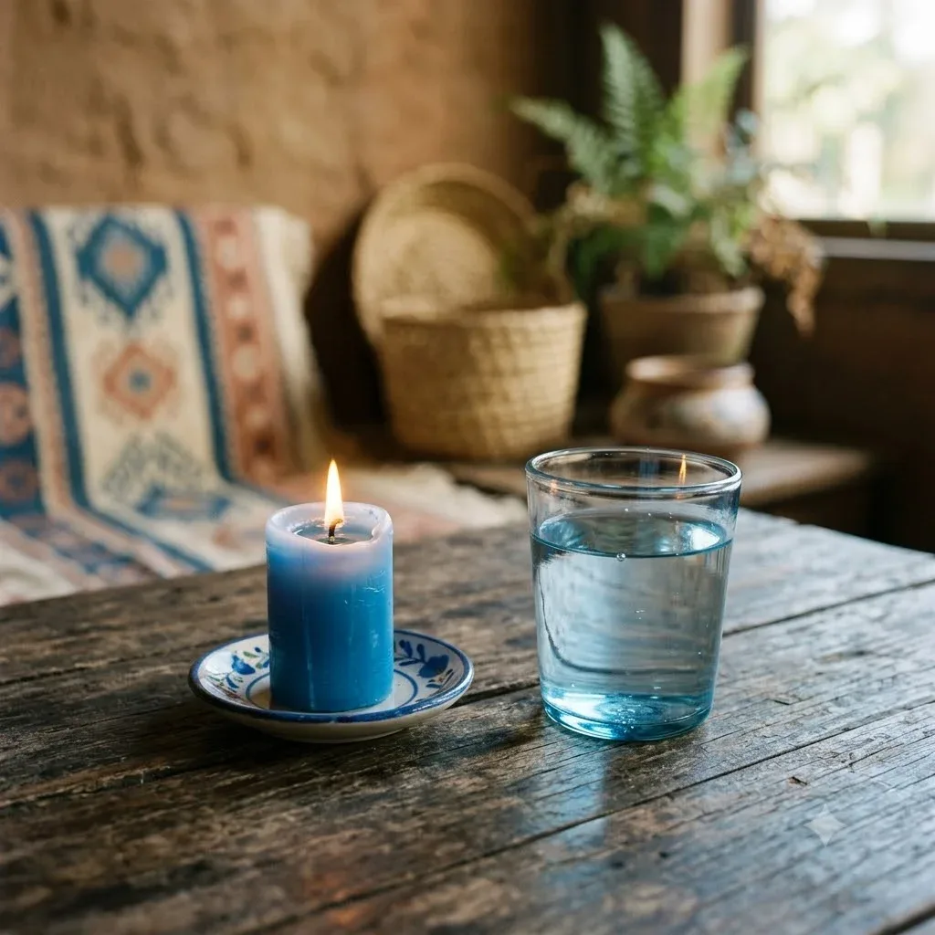 Simpatia: Simpatia da Vela Azul para Paz e Saúde