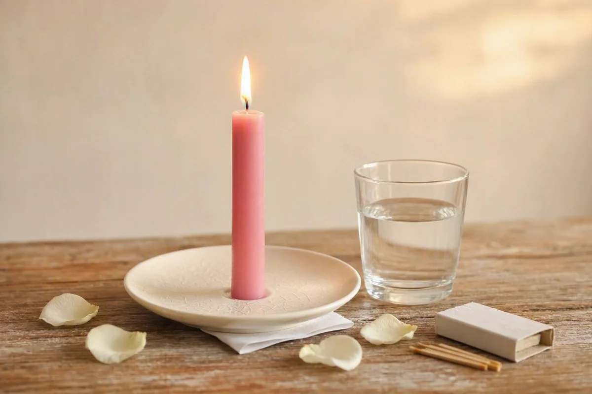 Simpatia: Simpatia da Vela Rosa para Amizade e Reconciliação