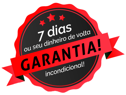Garantia de 7 dias ou seu dinheiro de volta, incondicional